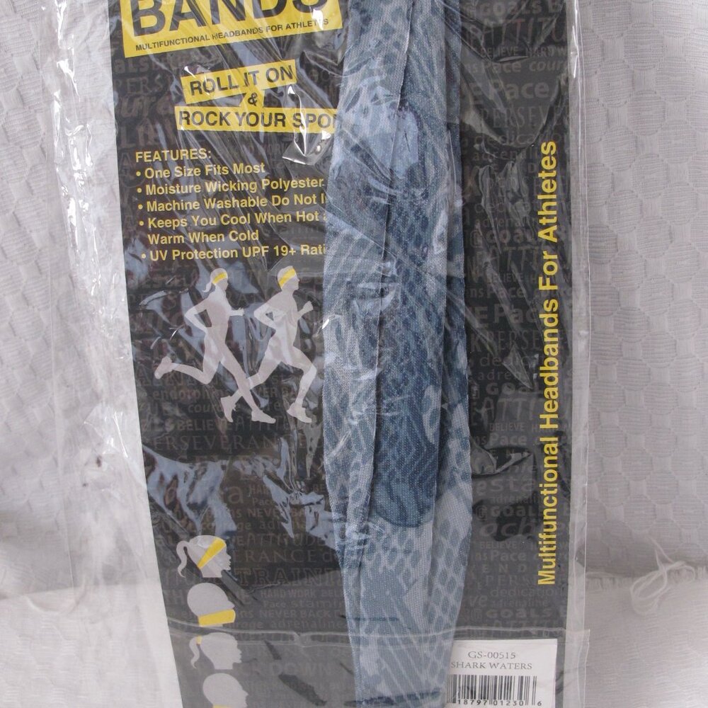New - Rok Band Multipurpose Buff - Shark Waters